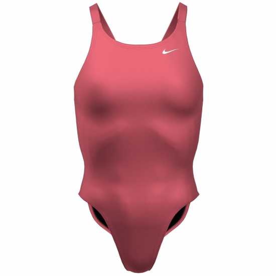 Nike Hydrastrong Solid Fastback One Piece Гореща пунш Дамски бански