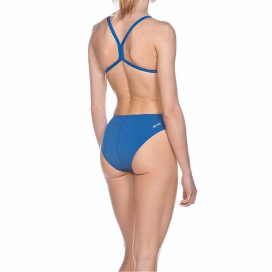Arena Women Sports Swimsuit Solid Light Tech High Royal/White - Дамски бански