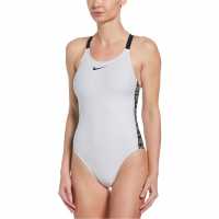 Nike Fastback 1 Piece Cut Out Womens White Дамски бански