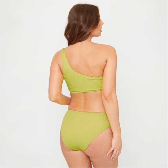 Be You Textured Bikini Bottoms Лайм Бикини танкини шорти