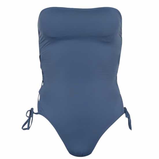 Firetrap Bandeau Swimsuit Womens China Blue Дамски бански