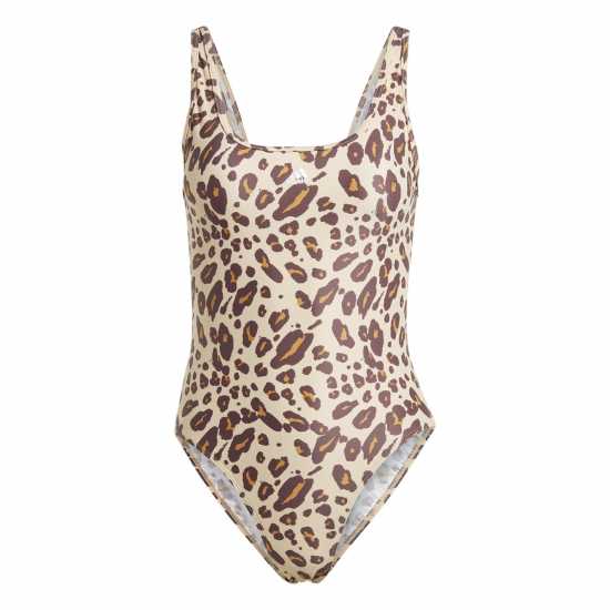 Дамски бански Adidas Essentials Animal Print U-Back Swimsuit Adidas Essentials Animal Print U-Back Swimsuit Дамски бански