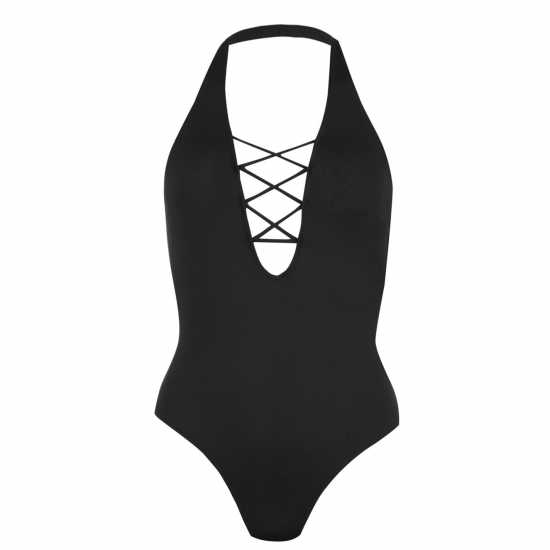Firetrap Дамски Бански Костюм Cross Swimsuit Ladies  Дамски бански