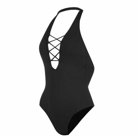 Firetrap Дамски Бански Костюм Cross Swimsuit Ladies