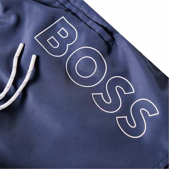 Hugo Boss Boss Mens Boss Swim Shorts With Logo Detail (Stormfish) Нави 412 