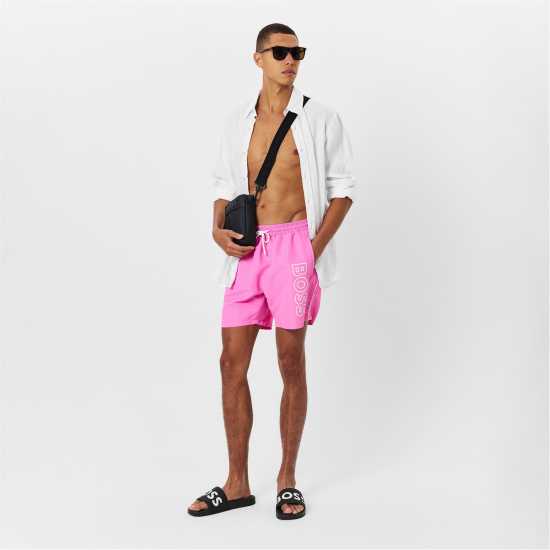 Hugo Boss Boss Stormfish Swim Shorts Розово/Черно 670 