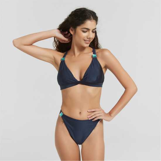 Be You By Embellished Strap Swimwear Bikini Brief Be You By Embellished Strap Swimwear Bikini Brief