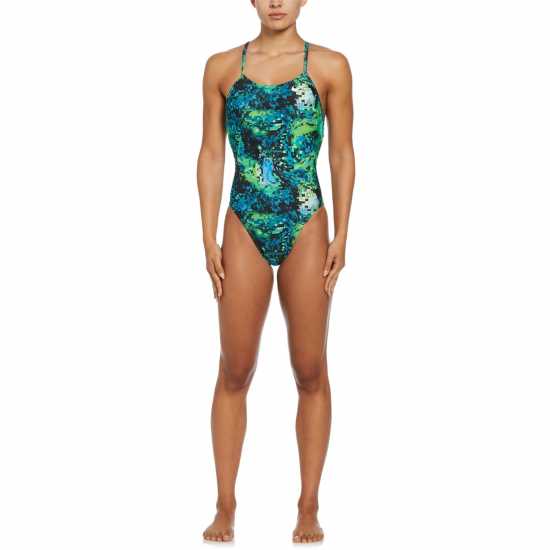 Дамски бански Nike Tie Back Swimsuit Womens Двупосочен Nike Tie Back Swimsuit Womens Двупосочен Дамски бански