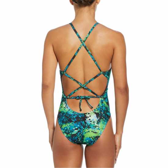 Дамски бански Nike Tie Back Swimsuit Womens Двупосочен Nike Tie Back Swimsuit Womens Двупосочен Дамски бански