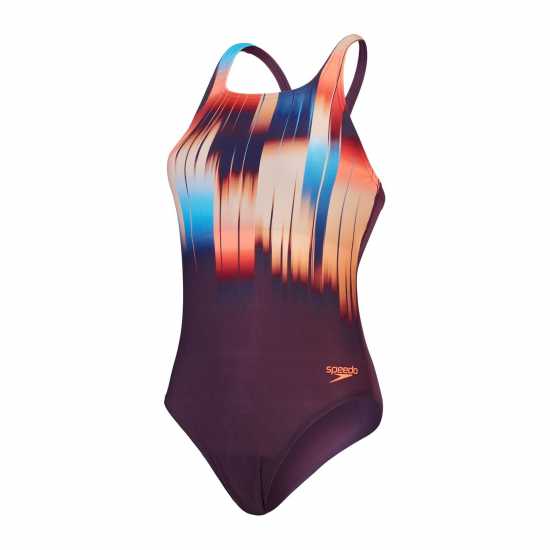 Speedo Digital Printed Medalist Swimsuit Womens  Дамски бански