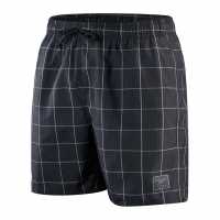 Speedo Check Leisure Swim Shorts Черно/Сиво Мъжки къси панталони
