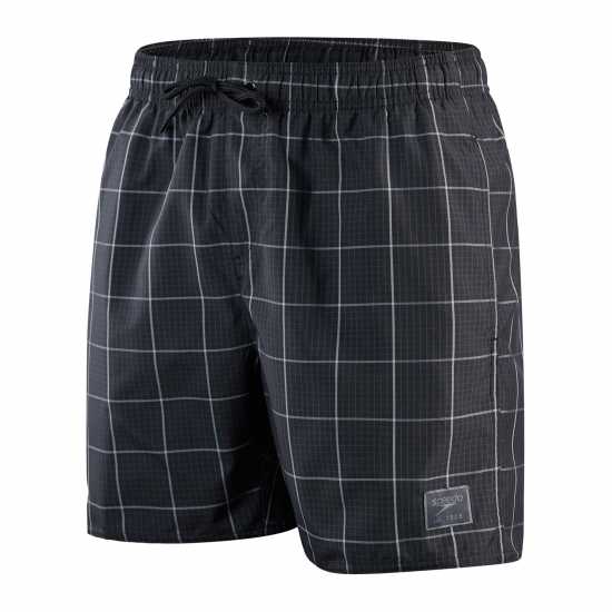 Speedo Check Leisure Swim Shorts Черно/Сиво Мъжки къси панталони