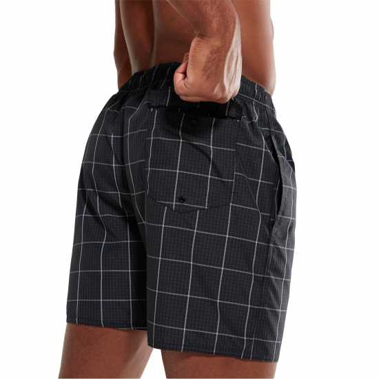Speedo Check Leisure Swim Shorts Черно/Сиво Мъжки къси панталони