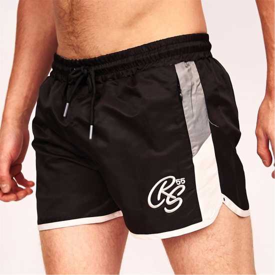 Crosshatch Мъжки Плувни Шорти Swim Shorts Mens Черно Мъжки плувни шорти и клинове