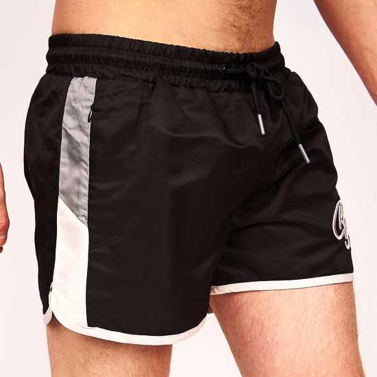 Crosshatch Мъжки Плувни Шорти Swim Shorts Mens Черно Мъжки плувни шорти и клинове