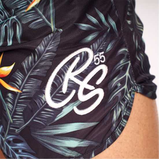 Мъжки плувни шорти и клинове Crosshatch Swim Shorts Черно цветно Crosshatch Swim Shorts Черно цветно Мъжки плувни шорти и клинове