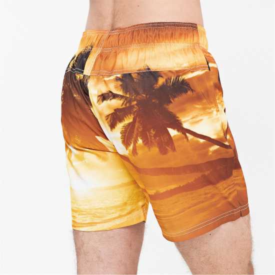 Crosshatch Мъжки Плувни Шорти Beach Dream Swim Shorts Mens Залез Мъжки плувни шорти и клинове