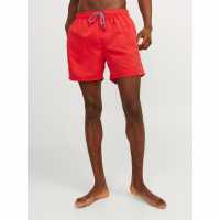 Jack And Jones Fiji Solid Swim Shorts True Red Мъжки къси панталони