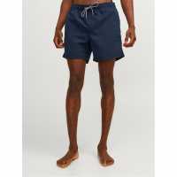 Jack And Jones Fiji Solid Swim Shorts Navy Blazer Мъжки къси панталони
