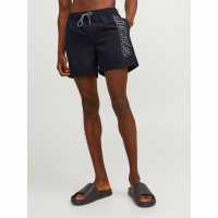 Мъжки плувни шорти и клинове Jack And Jones Fiji Double Logo Swim Shorts Черно Jack And Jones Fiji Double Logo Swim Shorts Черно Мъжки плувни шорти и клинове