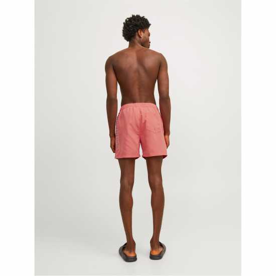Мъжки плувни шорти и клинове Jack And Jones Fiji Double Logo Swim Shorts Горещ Корал Jack And Jones Fiji Double Logo Swim Shorts Горещ Корал Мъжки плувни шорти и клинове