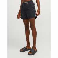 Jack And Jones Fiji Tape Swim Shorts Black Мъжки къси панталони