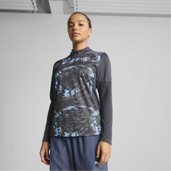 Puma Manchester City Pre-Match Quarter-Zip Top 2024 2025 Womens  Дамски горнища с цип