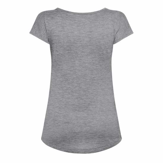 Salewa Puez Melange Dry T-Shirt Womens Оттенък Мел Дамски дрехи за бягане