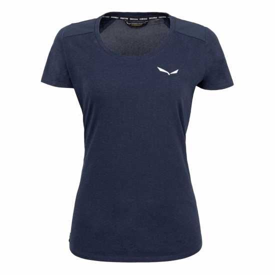 Salewa Lavaredo Hemp T-Shirt Womens Нави блейзър Дамски дрехи за бягане