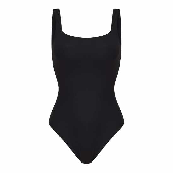 Slazenger Eveline Body Suit Ladies Черно Дамски бански