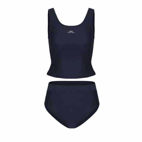 Дамски бански Slazenger Tankini Set Ladies Морска синьо Slazenger Tankini Set Ladies Морска синьо Дамски бански