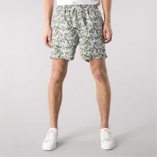 Pretty Green Men's Aquarelle Swim Shorts Pretty Green Men's Aquarelle Swim Shorts