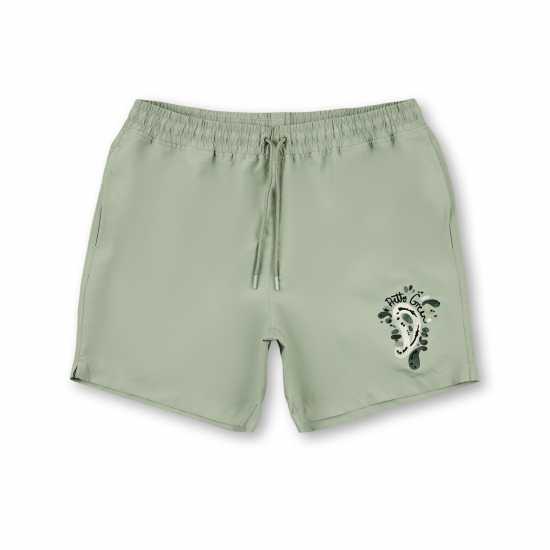 Pretty Green Aquarelle Swim Shorts Green Мъжки плувни шорти и клинове