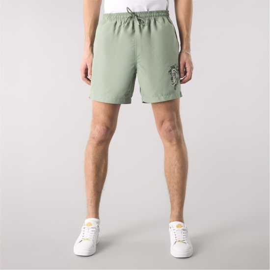 Pretty Green Aquarelle Swim Shorts Green Мъжки плувни шорти и клинове