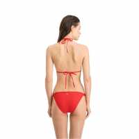 Puma String Bikini Bottoms Womens Red Дамски бански