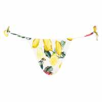 Seafolly Lemon Print Drawstring Bikini Pants