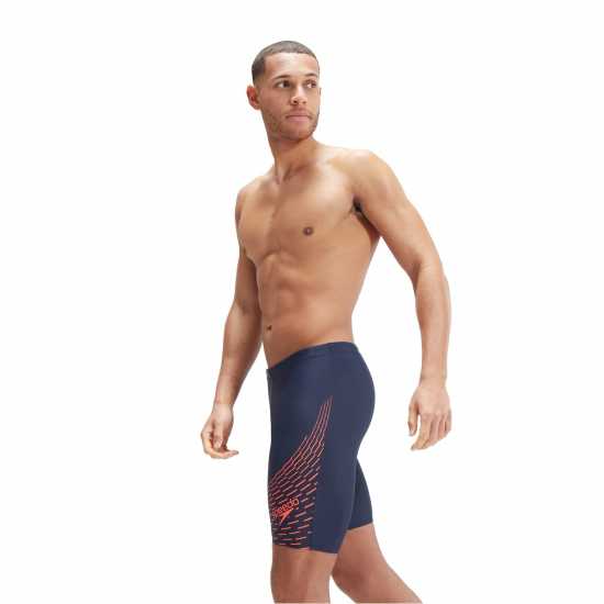 Speedo Мъжки Плувен Клин Medley Logo Swimming Jammers Mens Blue/Orange Мъжки плувни шорти и клинове