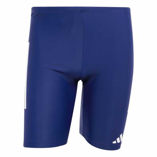 Adidas Мъжки Плувен Клин Primeblue 3-Stripes Swim Jammer Mens Тъмно синьо/бяло Мъжки плувни шорти и клинове