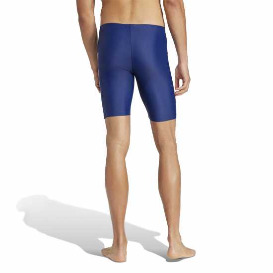 Adidas Мъжки Плувен Клин Primeblue 3-Stripes Swim Jammer Mens Тъмно синьо/бяло Мъжки плувни шорти и клинове