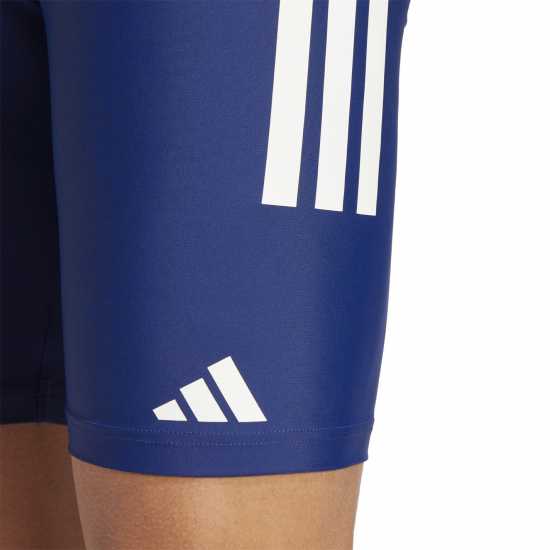Adidas Мъжки Плувен Клин Primeblue 3-Stripes Swim Jammer Mens Тъмно синьо/бяло Мъжки плувни шорти и клинове