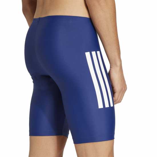 Adidas Мъжки Плувен Клин Primeblue 3-Stripes Swim Jammer Mens Тъмно синьо/бяло Мъжки плувни шорти и клинове