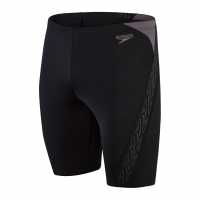 Speedo Мъжки Плувни Шорти Hyperboom Jammer Swim Shorts Mens Black/Grey Мъжки плувни шорти и клинове