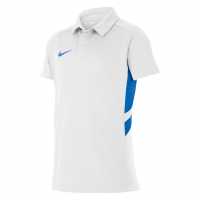 Nike Yth Ss Polo Jn99 White/Ryl Blue 
