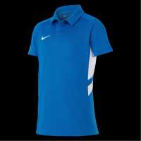 Nike Yth Ss Polo Jn99 Ryl Blue/White 