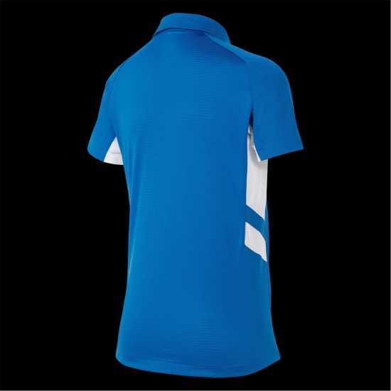 Nike Yth Ss Polo Jn99 Ryl Blue/White 