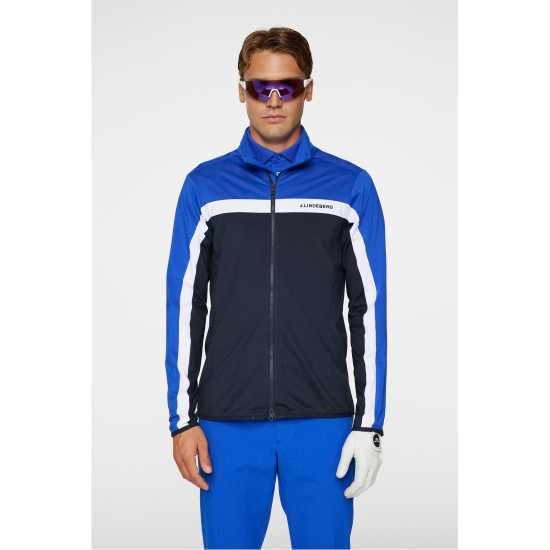 Голф Яке J Lindeberg Golf Jacket JL Морска синьо Мъжко голф облекло