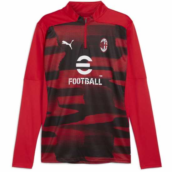 Мъжки горнища с цип Puma Ac Milan Pre Match Drill Top 2024 2025 Adults Puma Ac Milan Pre Match Drill Top 2024 2025 Adults Мъжки горнища с цип