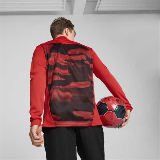 Мъжки горнища с цип Puma Ac Milan Pre Match Drill Top 2024 2025 Adults Puma Ac Milan Pre Match Drill Top 2024 2025 Adults Мъжки горнища с цип