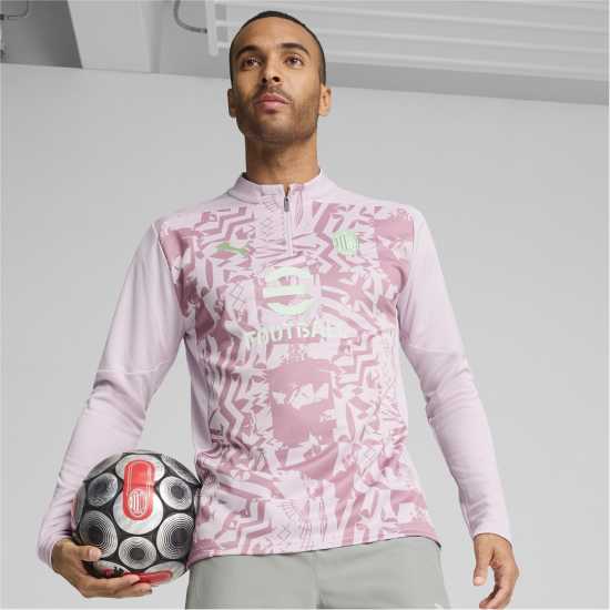 Мъжки горнища с цип Puma Ac Milan Quarter Zip Pre Match Top 2024 2025 Adults Puma Ac Milan Quarter Zip Pre Match Top 2024 2025 Adults Мъжки горнища с цип