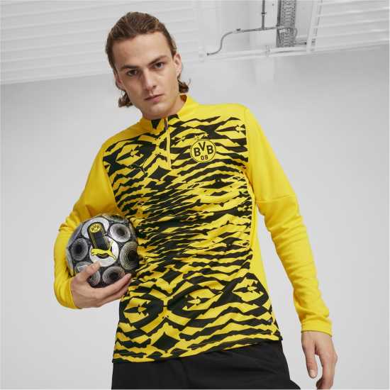Мъжки горнища с цип Puma Borussia Dortmund Pre Match Drill Top 2024 2025 Adults Puma Borussia Dortmund Pre Match Drill Top 2024 2025 Adults Мъжки горнища с цип